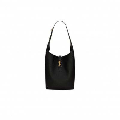YSL LE 5 À 7 HOBO IN GRAINED LEATHER 793088AADN91000 (26*31.5*13.5cm)
